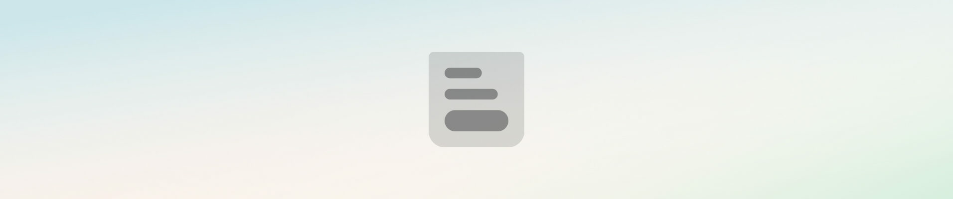 A minimalist black icon of three stylized cicadas arranged in a triangle on a light gradient background.
